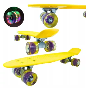  Pegaz Toys Led skateboard ljubičasta