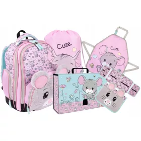 Premium torba za školu s više odjeljaka Miš Bambino