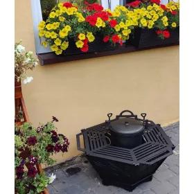  Vrtni kamin, sklopivi, šesterokutni, masivni PROIZVOĐ