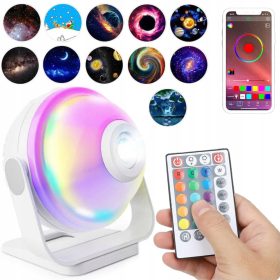    SMART PLANETARIUM STARS PROJEKTOR RGBW NOĆNA LAMPA BT ZVUČNIK APLIKACIJA DALJINSKI