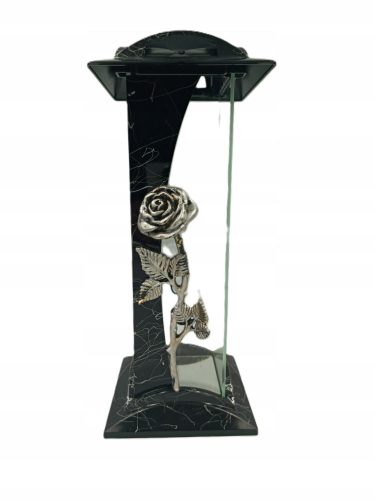 Prekrasna VELIKA svijeća NAPOLEON s natpisom Draga mama, MIRROR ROSE, zlatna, 40 cm