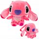Roza medvjedić LILO I STICH 45 cm plišana igračka s maskotom Cuddly ANĐEO