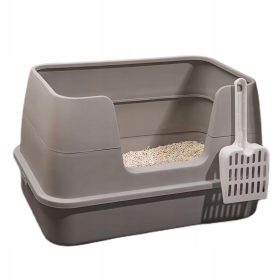 Velika kutija za mačji pijesak s visokim okvirom