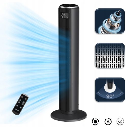  Levoit TempSense 36 Pro Tower Fan crni stupni ventilator