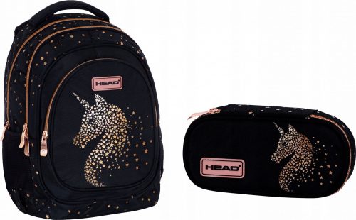 kolski ruksak s jednorogom ASTRA Head GOLD UNICORN
