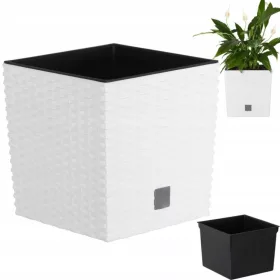    Prosperplast saksija 32 cm x 32 x 32,5 cm promjer 32,5 cm plastična bijela
