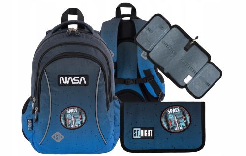 SET RUKSAK + PERNICA NASA MAJEWSKI TUBE + jednostruka rasklopiva pernica ST.DESNO