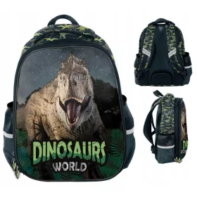   Školski ruksak s dinosaurima za dječake 1.-3. razreda - PREMIUM ojačani model