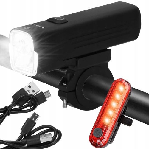  LED SVJETLO ZA BICIKLE PREDNJE ZA USB SNAŽNO STRAŽNJE SVJETLO ZA UPRAVLJAČ