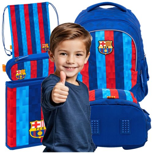Astra školski set 4u1 ruksak pence case torba FCB Barcelona za dječaka