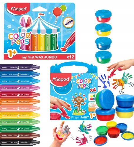 Maped Prve Kredice i Boje za Prste za Djecu 1+
