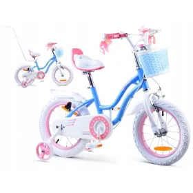   RoyalBaby STAR GIRL RB14G-1 14" dječji bicikl - bijela, plava, ružičasta