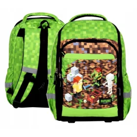   PIXELE GAME školski ruksak za dječaka ljubitelja Minecrafta DF35
