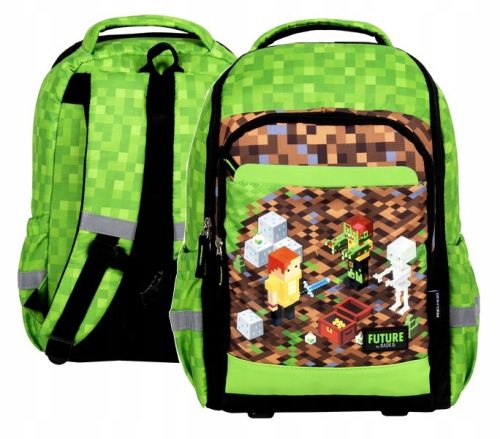 PIXELE GAME školski ruksak za dječaka ljubitelja Minecrafta DF35