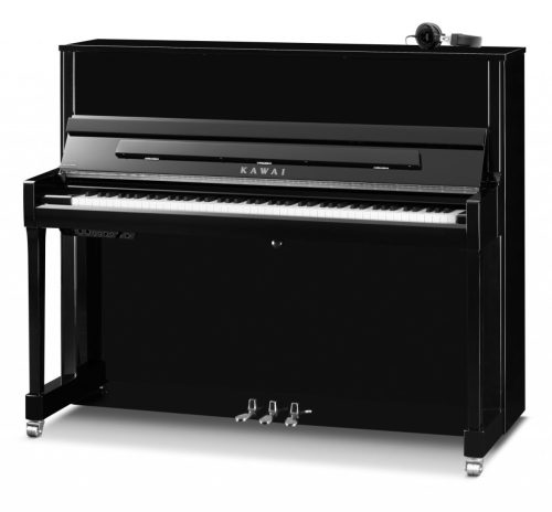 Kawai K 300 Crni Polirani Klavir s Kromiranim Detaljima i ATX4 Sustavom