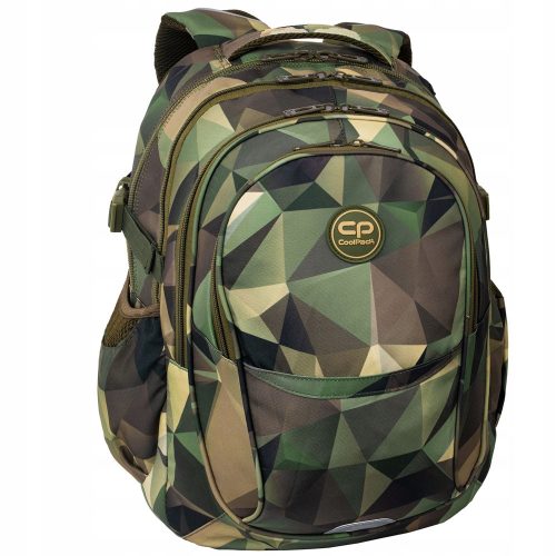 CoolPack Moderan Školski Ruksak s Više Odjeljaka 29L Shades of Brown and Beige, Shades of Green, Multicolor