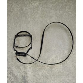 Hobi konj uzda A3 CRNI sa šljokicama