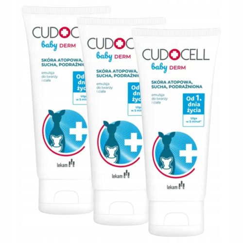 Cudocell Baby Derm Emulzija za suhu i atopičnu kožu, lica i tijela, 180 ml