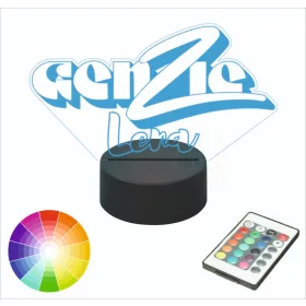 Noćna lampa za djecu s personalizacijom imena