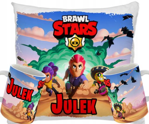  ŠALICA + JASTUK Set BRAWL STAR S+ IME RAZNI DIZAJNI POKLON