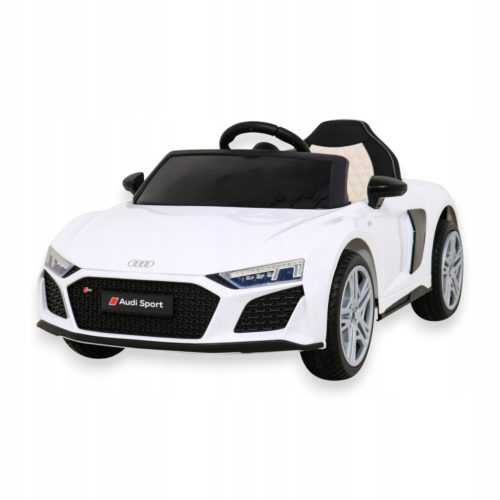 Audi R8 Električni Automobil za Djecu Bijeli + Daljinski Upravljač + EVA Kola + MP3 LED