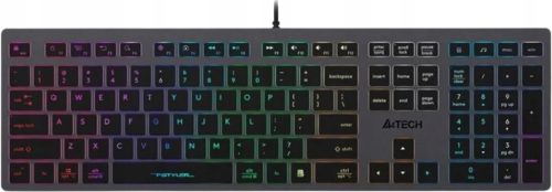 SLIM A4Tech FX60H HUB USB RGB tipkovnica