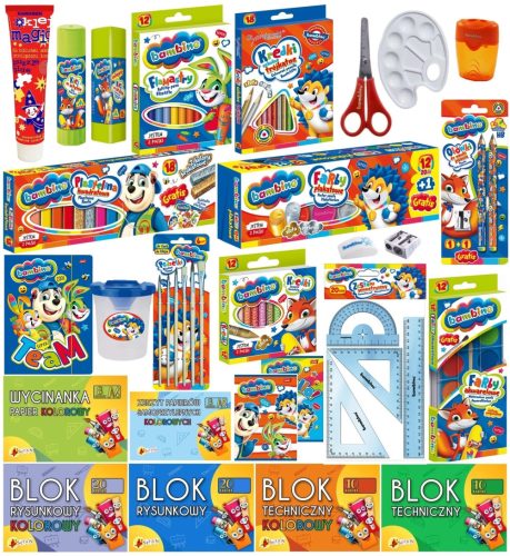 BAMBINO Kreativni školski set XXL i Magic