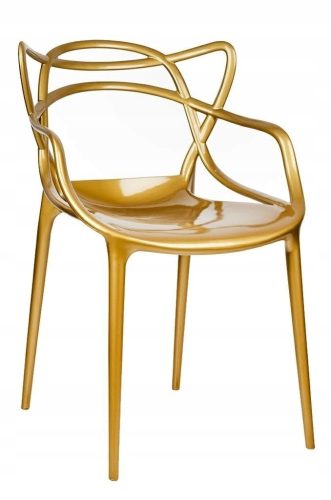 Stolica King Home LUXO, zlatni ABS, udoban materijal