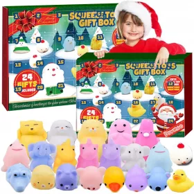   ADVENTSKI KALENDAR 24x SET ANTI-STRES GNIJEČEĆIH MOCHI IGRALIŠTA