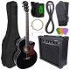 Vrhunska elektroakustična gitara V-TONE EAG SET BK s pojačalom