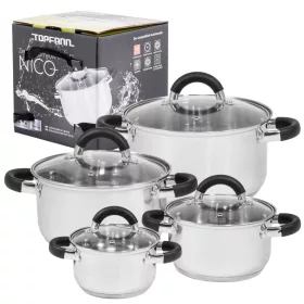   Topfann set lonaca STAINLESS POT, nehrđajući čelik, 8 kom.