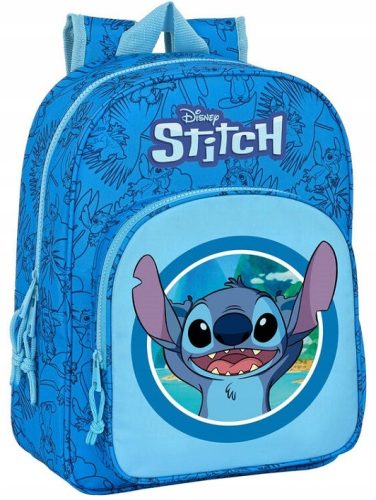 Vrtićki ruksak s više odjeljaka Lilo i Stitch Safta za dječake i djevojčice Plava Nijansa Višebojno