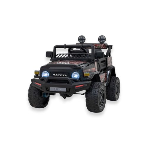  Automobil na akumulator Toyota FJ Cruiser crni daljinski upravljač 4x4 pogon audio LED EVA