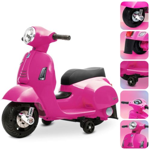 Vespa dječji romobil na akumulator, boje fuksije