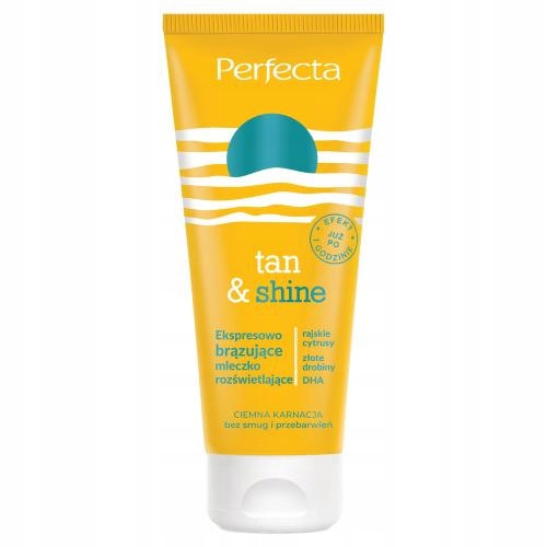 PERFECTA Tan & Shine 200 ml Ekspresno Bronzajuće Iluminirajuće Mlijeko za Tijelo