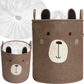   ZATVORENA KOŠARA ZA IGRAČKE, VELIKA POSUDA, BROWN BEAR PREMIUM XXL, 63 L