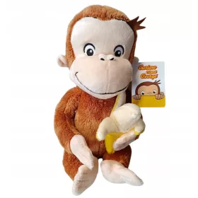 CURIOUS GEORGE MAJMUN PLIŠANA MASKOTA S BANANOM 30 CM