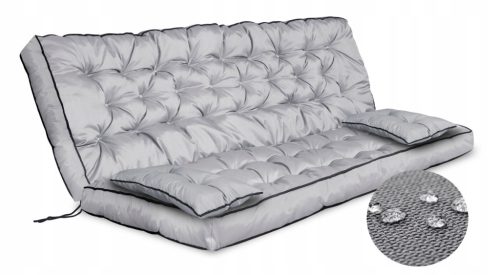  Vrtni set jastuka visoke strane 180x60x50 cm za klupu za ljuljanje Vodootporan