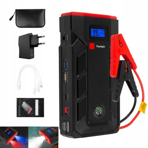 Auto Punjač Skakač Power Bank Svjetiljka 12V 10400mAh