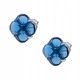 Srebrne naušnice s prirodnim kamenom London Topaz - pr. 925