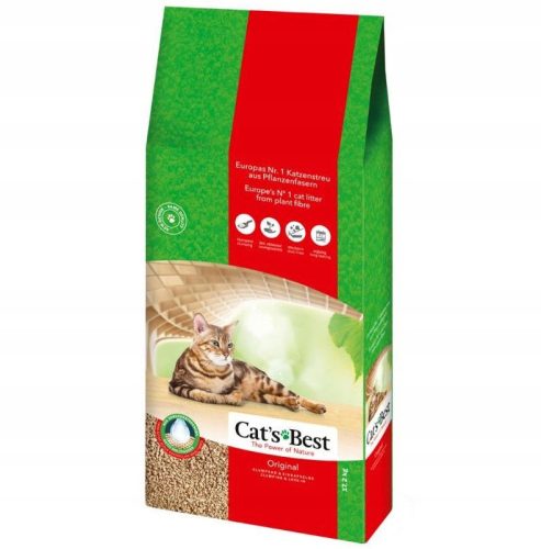Cat's Best Original Eco Plus drveni pijesak za mačke 40l