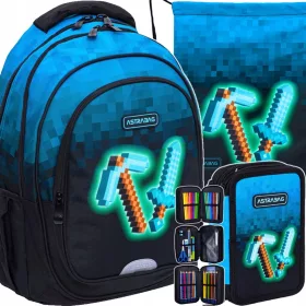 Astrabag Plavi Pixel ruksak + 2 dodatna proizvoda