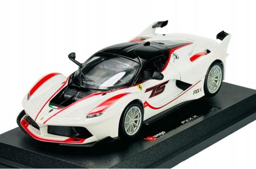 BBURAGO FERRARI FXX K DIECAST MODEL 1:24 SCALE WHITE 26301