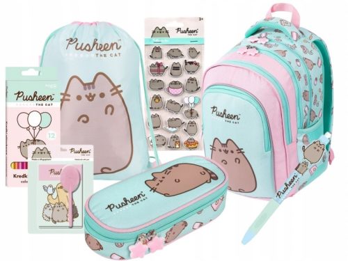 Pusheen The Cat Komplet za školu - Ruksak, Pernica, Torba, Dodatci
