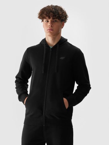 Trendy 4F Men's Hooded Sweatshirt - Black