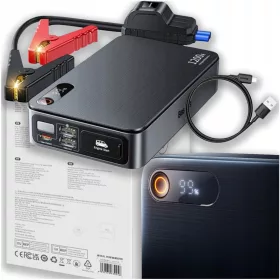   UREĐAJ ZA SKAKANJE I STARTANJE VOZILA MAX POWERBANK 12000mAh SA SVJETILJKOM I KLEMAMA
