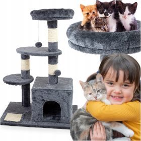   Visoki stupac za grebanje i igru za mačke, toranj za mačke Be-active.pl 61 - 100 cm