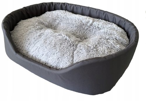 Plišani Krevet za Pse i Mačke Sive Boje 70 cm x 55 cm