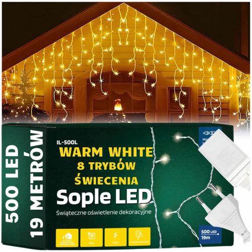  Springos icicle 301 svjetlosna zavjesa - 500 lampica