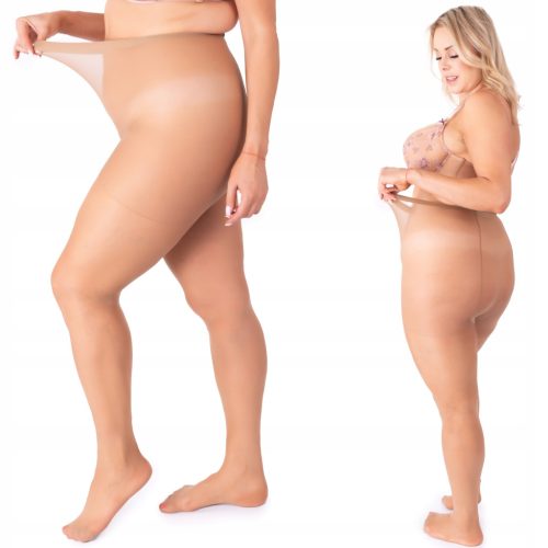 Rajstopy Plus Size 15 den Matowe - Opalony Beż | Duży Klin | Technologija Novije Generacije | Fenome